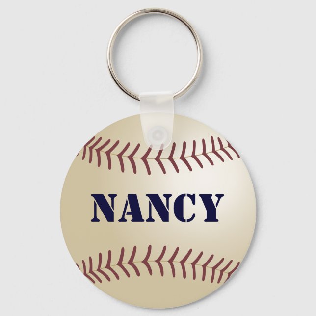 Nancy Baseball Keychain by 369MyName (Front)