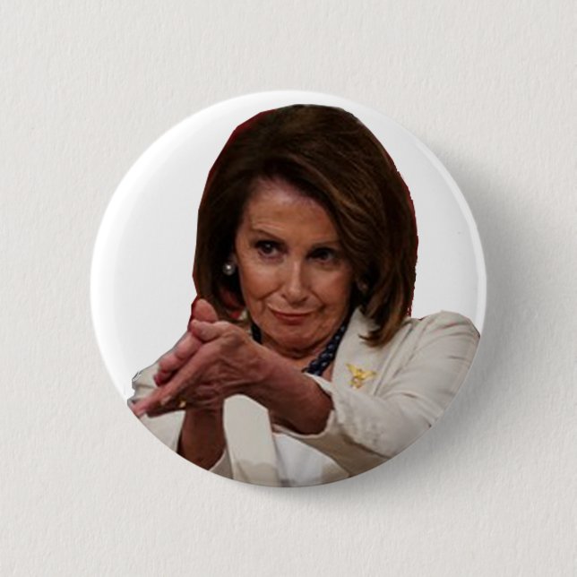 Nancy Claps Back 2 Inch Round Button (Front)