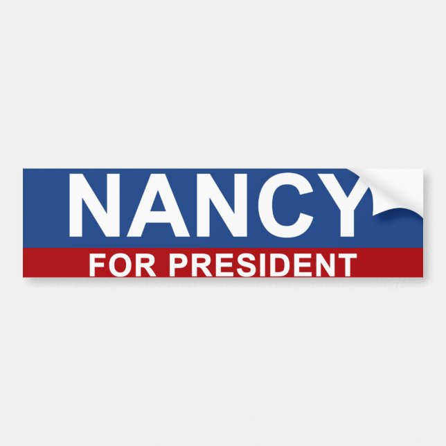 Nancy for President Bumper Sticker (Front)