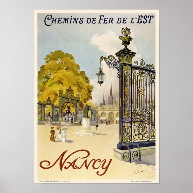 Nancy France Poster vintage 1908 (Devant)