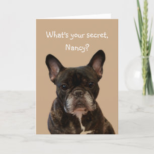Nancy French Bulldog Shakespeare Happy Birthday Card