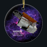 Nancy Grace Roman Space Telescope  Ceramic Ornament<br><div class="desc">The next great NASA space telescope that will follow Hubble and the James Web Space Telescope or JWST will be launched in the mid 2020’s. This is the Nancy Grace Roman Space Telescope or NGRST, formerly called the Wide-Field Infrared Survey Telescope or WFIRST. The Roman telescope will have a primary...</div>