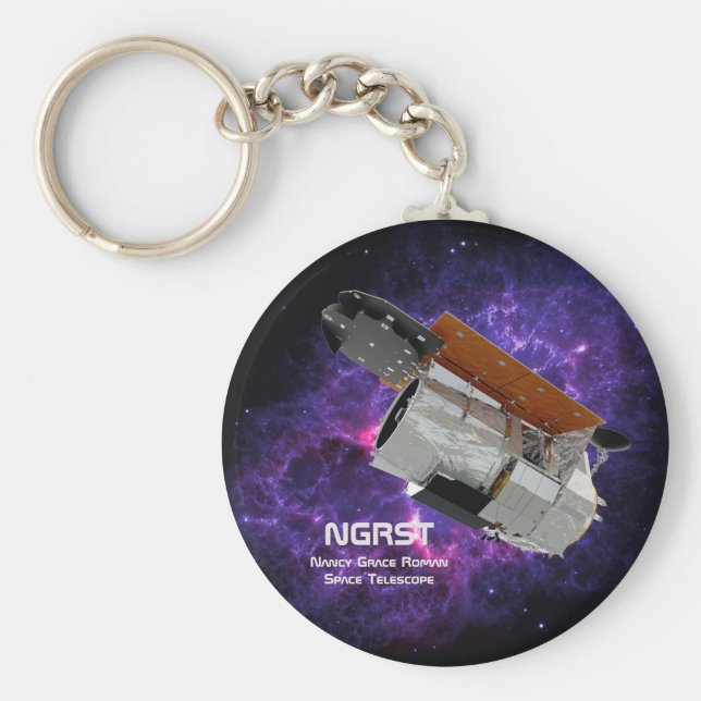 Nancy Grace Roman Space Telescope Keychain (Front)