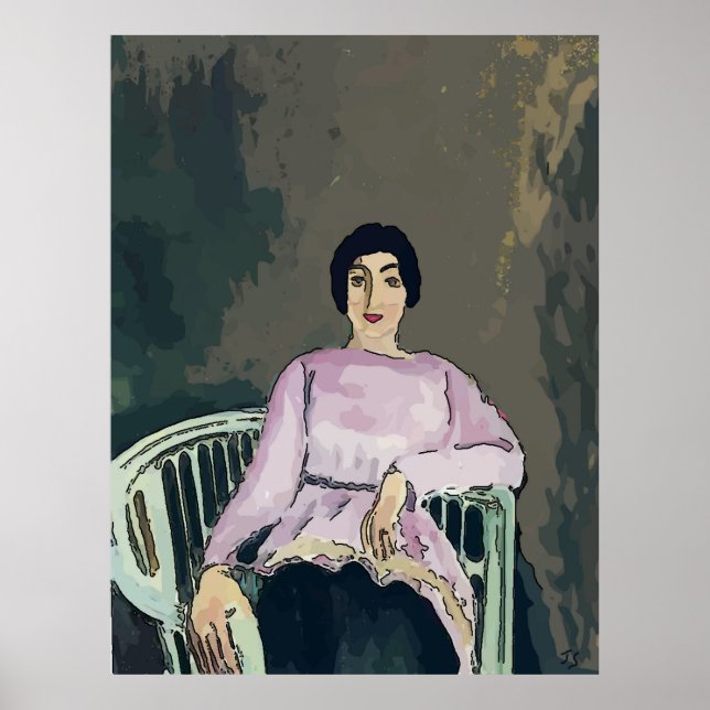 Nancy In White Chair Poster (Front)