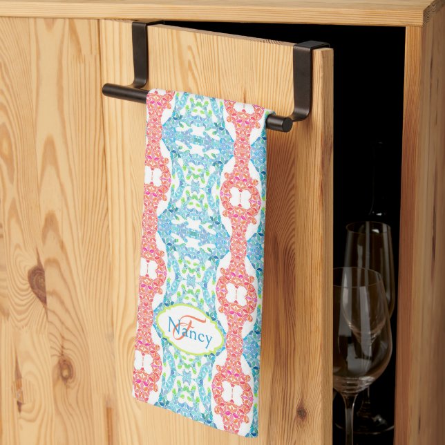 Nancy Mosaic Kitchen Towel (Thirds Fold)