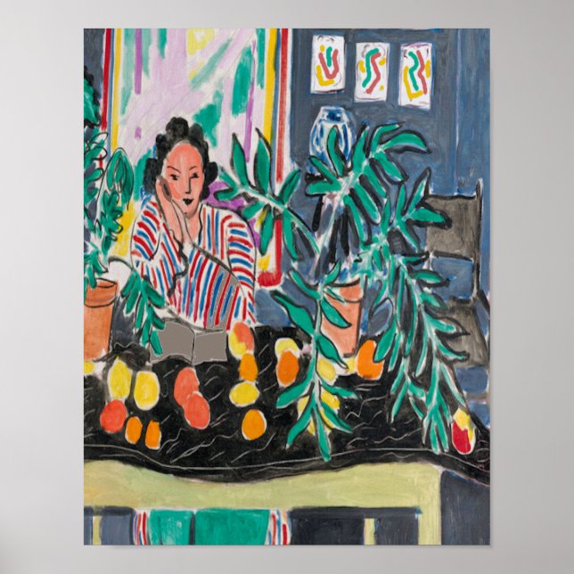 Nancy on Cell Phone, add text, Poster (Front)