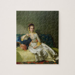 Nancy Parsons in Turkish Dress, c.1771 (oil on cop Jigsaw Puzzle