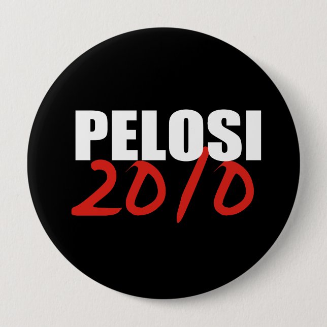 NANCY PELOSI Election Gear 4 Inch Round Button (Front)