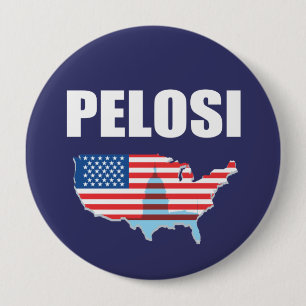 NANCY PELOSI Election Gear 4 Inch Round Button