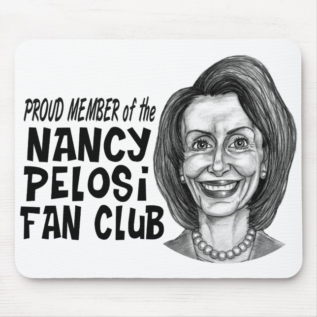 Nancy Pelosi Fan Club Mouse Pad (Front)