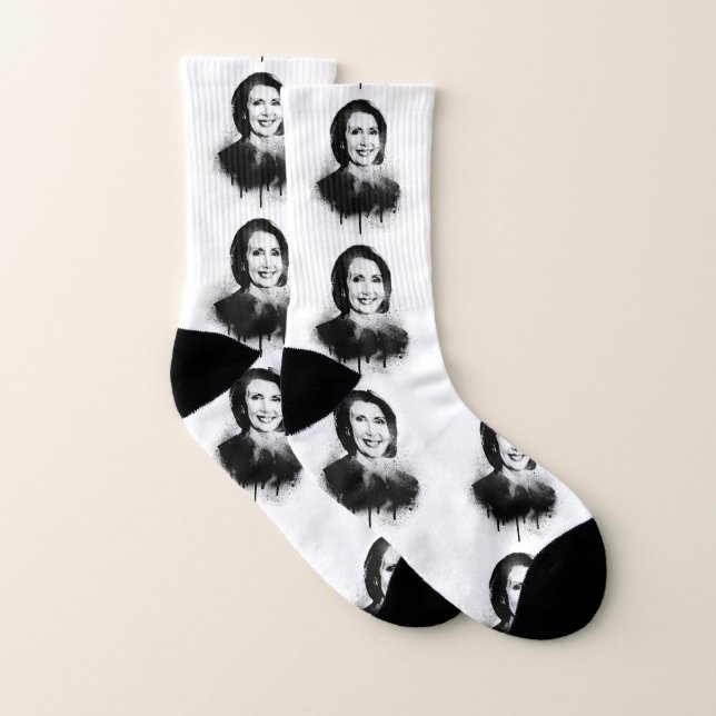 Nancy Pelosi Graffiti Art Socks (Pair)