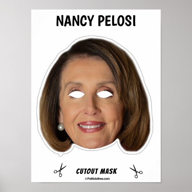 NANCY PELOSI Halloween Mask Poster (Front)