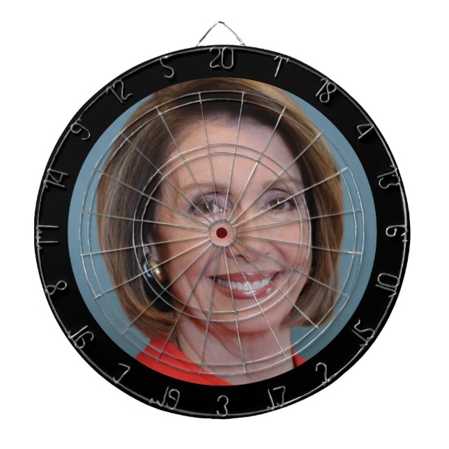 Nancy Pelosi Official Portrait Dart Board (Front)