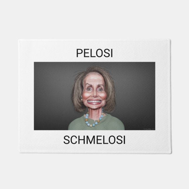Nancy Pelosi Schmelosi Doormat (Front)