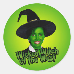 Nancy Pelosi Wicked Witch of the West Classic Round Sticker