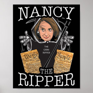 Nancy The Ripper Pelosi Rips The Constitution Pro Poster