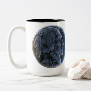 Nancy's Antique Buttons Two-Tone Coffee Mug