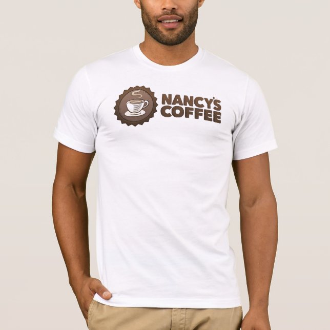 Nancy's Coffee mens t-shirt (Front)