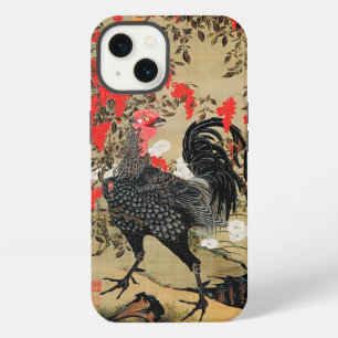 Nandina and Rooster Illustration by Ito Jakuchu iPhone 13 Case