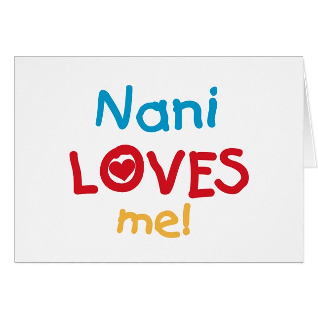 Nani aime mes t-shirts et cadeaux (Devant horizontal)