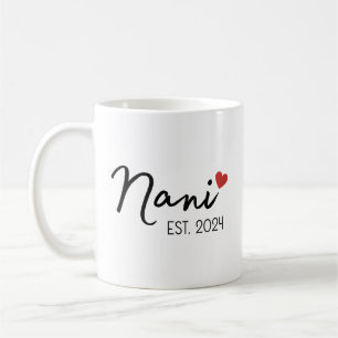 Nani Nana Est 2024 Mug Set, Nouveau Grand-Parent I