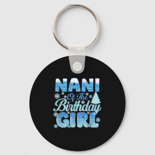 Nani Of The Birthday Girl Snowflakes Themed Matchi Keychain