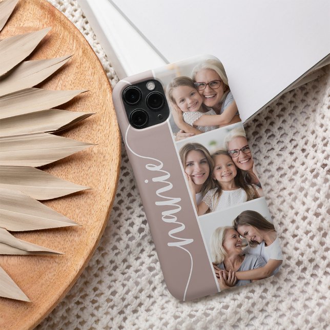 Nanie Script Grandma Photo Collage Case-Mate iPhone Case (Creator Uploaded)