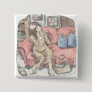 Naninabi 2 Inch Square Button