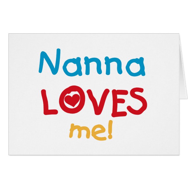 Nanna aime mes t-shirts et cadeaux (Devant horizontal)