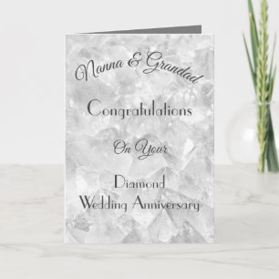 Nanna & Grandad Diamond Anniversary Greeting Card