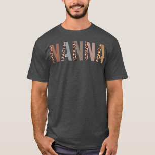 Nanna Leopard Print Mom Cute Mothers Day Funny Gra T-Shirt