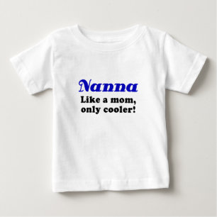 Nanna Like a Mom Only Cooler Baby T-Shirt