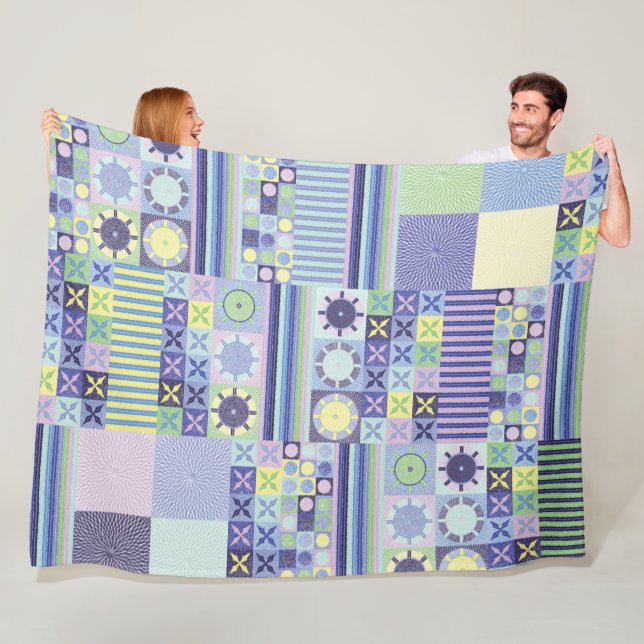 Nanna's Pretty Faux Knit Crochet Blanket Pattern (In Situ)