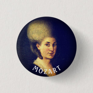 Nannerl Mozart 1 Inch Round Button