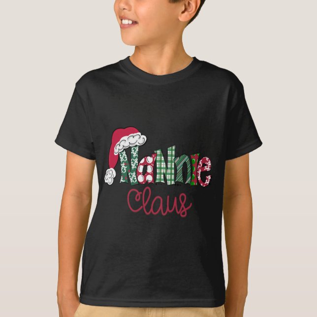 Nannie Clause Cute Art - Christmas T-Shirt (Front)
