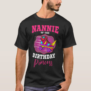Nannie Of The Birthday Princess Roller Skates Bday T-Shirt