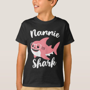 Nannie Shark Mother's Day Grandma Funny T-Shirt