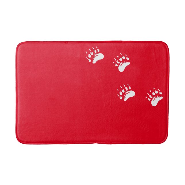 Nannup Tumai (Polar Bear Tracks) Bath Mat (Front)