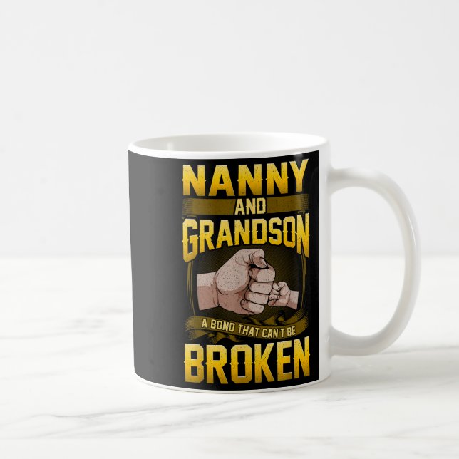 Nanny And Grandson A Bond That Can't Be Broken Shi Coffee Mug (Right)