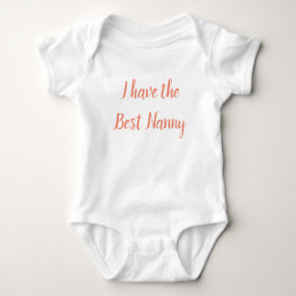 Nanny baby bodysuit for babies