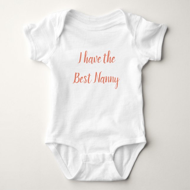 Nanny baby bodysuit for babies (Front)