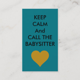 NANNY/BABYSITTER SERVICES BUSINESS CARD
