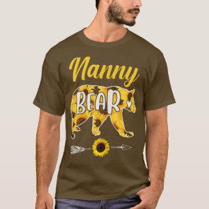 Nanny Bear Sunflower Mother Father Family T-Shirt