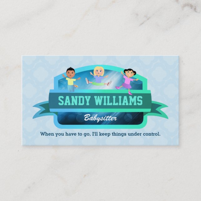Nanny business cards (Front)
