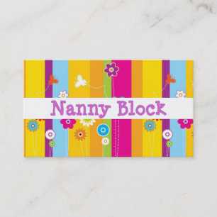Nanny Child Day Care Babysitter Business Card