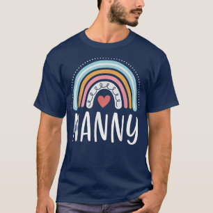 Nanny Gifts For Grandma Family Rainbow Graphic T-Shirt