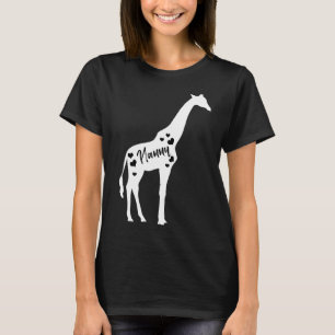Nanny Giraffe Grandparents Day Safari Zoo Grandmot T-Shirt