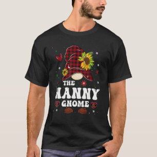 Nanny Gnome Buffalo Plaid Matching Family Christma T-Shirt