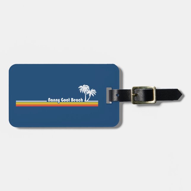 Nanny Goat Beach Georgia Luggage Tag (Front Horizontal)