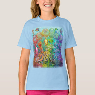 Nanny Octopus and Aqua Babies T-Shirt
